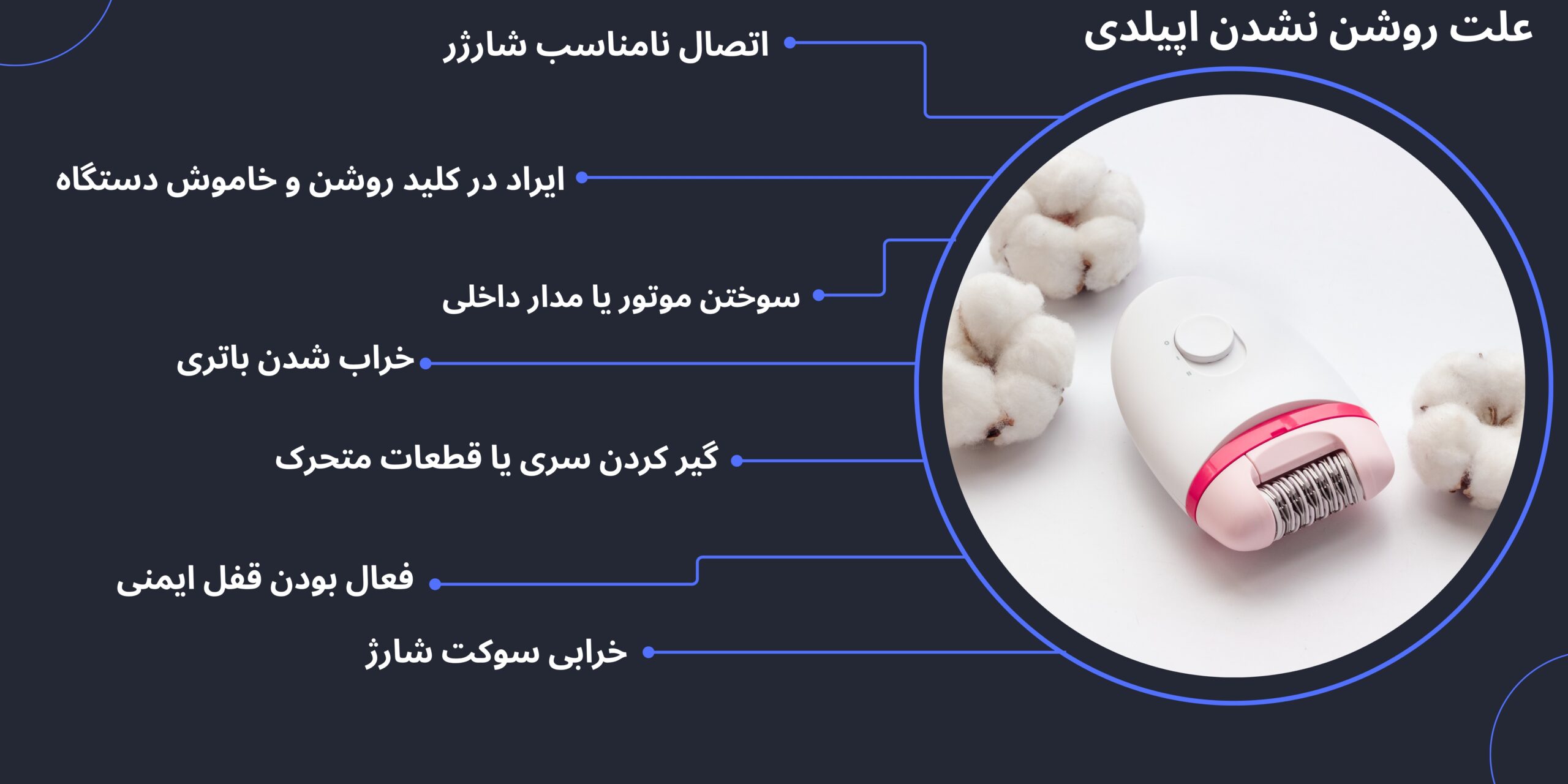 دلیل روشن نشدن اپیلیدی